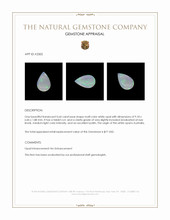0.64 Ct. White Opal from Australia Appraisal