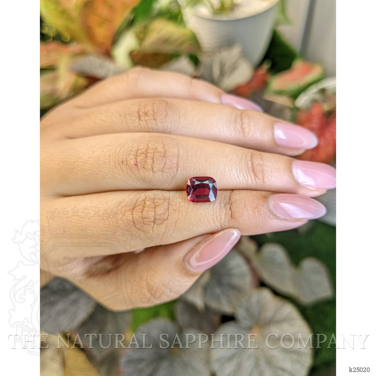 3.06 Ct. Purplish Red Rhodolite Garnet from Ceylon (Sri Lanka)