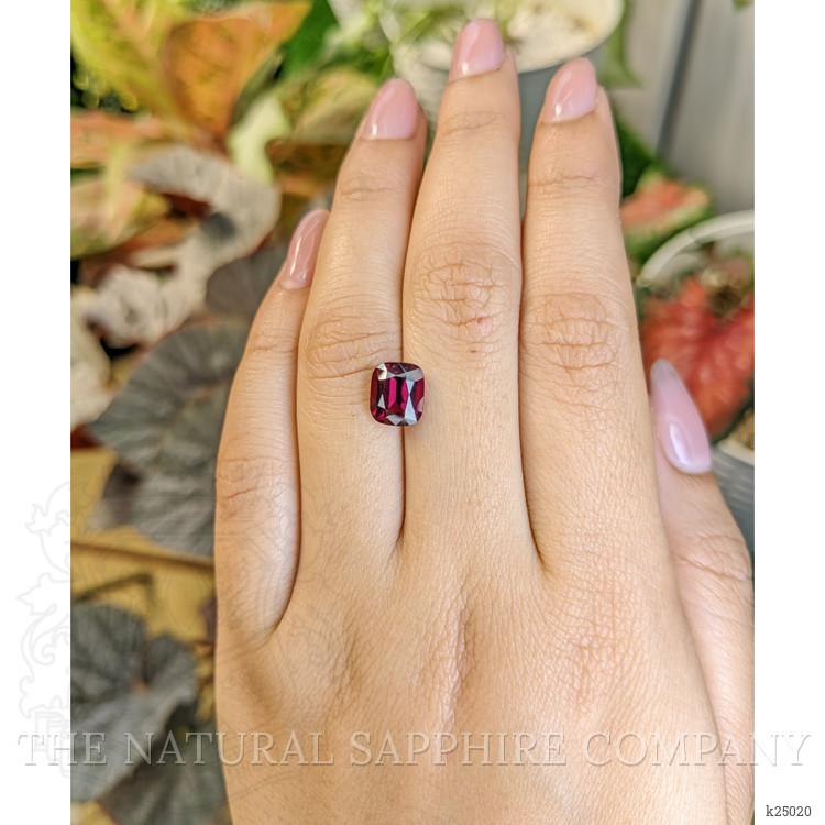 3.06 Ct. Purplish Red Rhodolite Garnet from Ceylon (Sri Lanka)