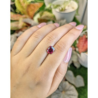 2.81 Ct. Purplish Red Rhodolite Garnet from Ceylon (Sri Lanka) Life Style