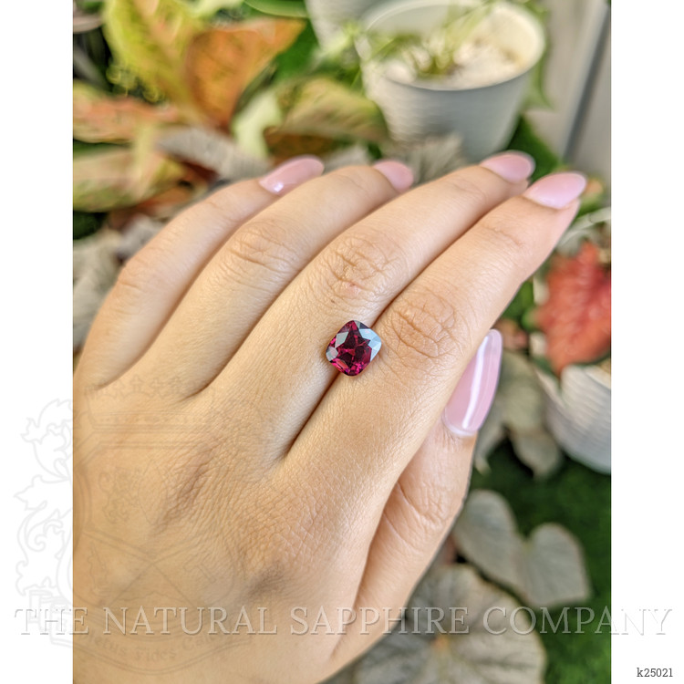 2.81 Ct. Purplish Red Rhodolite Garnet from Ceylon (Sri Lanka)