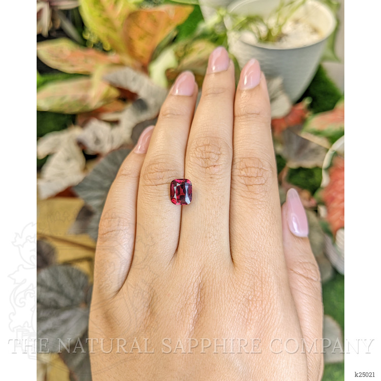 2.81 Ct. Purplish Red Rhodolite Garnet from Ceylon (Sri Lanka)