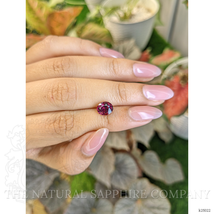 2.10 Ct. Reddish Purple Rhodolite Garnet from Ceylon (Sri Lanka)