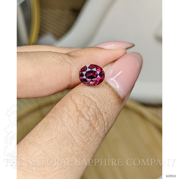 2.10 Ct. Reddish Purple Rhodolite Garnet from Ceylon (Sri Lanka)
