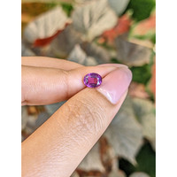 1.62 Ct. Pinkish Purple Rhodolite Garnet from Ceylon (Sri Lanka) Life Style