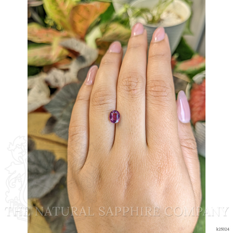 1.62 Ct. Pinkish Purple Rhodolite Garnet from Ceylon (Sri Lanka)