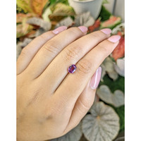 1.59 Ct. Pinkish Purple Rhodolite Garnet from Ceylon (Sri Lanka) Life Style