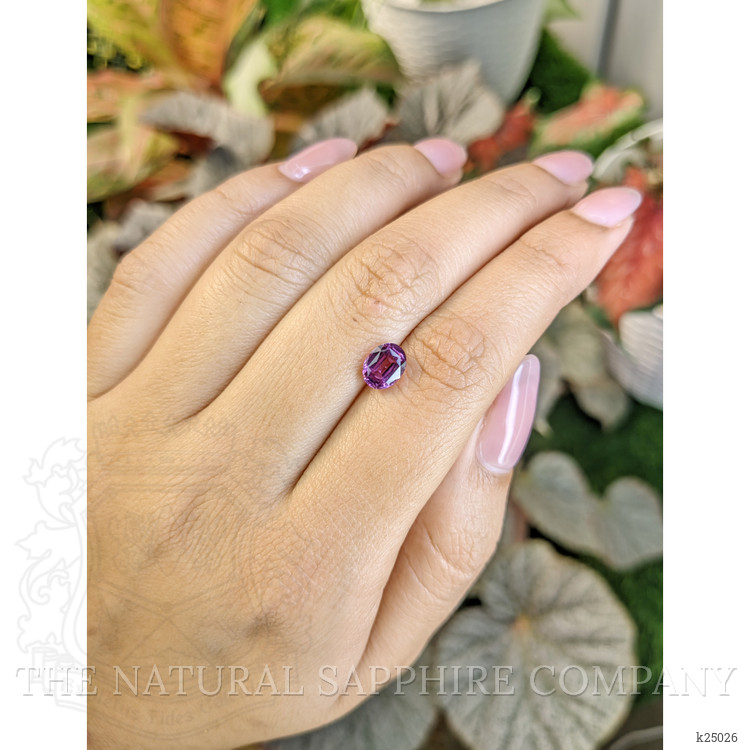 1.59 Ct. Pinkish Purple Rhodolite Garnet from Ceylon (Sri Lanka)