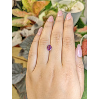 1.59 Ct. Pinkish Purple Rhodolite Garnet from Ceylon (Sri Lanka) Life Style