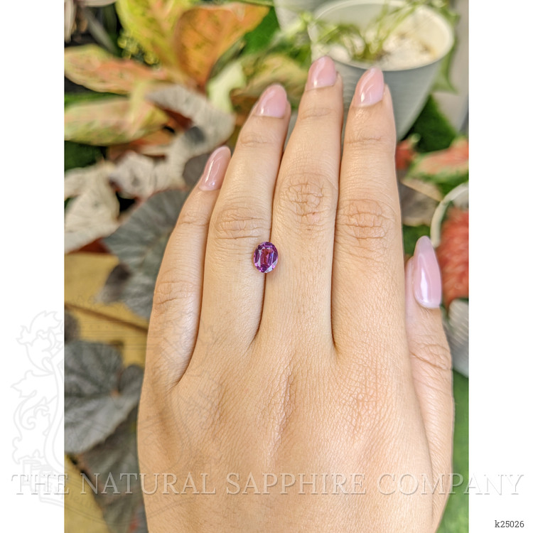 1.59 Ct. Pinkish Purple Rhodolite Garnet from Ceylon (Sri Lanka)