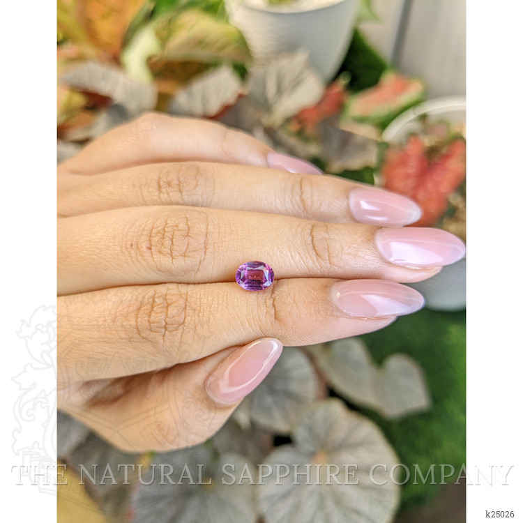 1.59 Ct. Pinkish Purple Rhodolite Garnet from Ceylon (Sri Lanka)