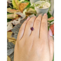 1.97 Ct. Purplish Red Rhodolite Garnet from Ceylon (Sri Lanka) Life Style