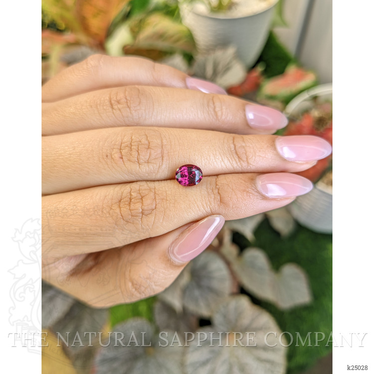 1.79 Ct. Purplish Pink Rhodolite Garnet from Ceylon (Sri Lanka)