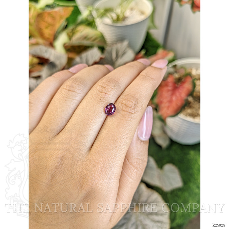 1.52 Ct. Pinkish Purple Rhodolite Garnet from Ceylon (Sri Lanka)