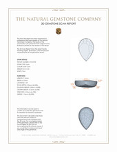 0.65 Ct. White Opal from Australia 3 D Scan Report