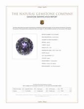 0.49 Ct. Purple Spinel from Ceylon (Sri Lanka) Scan Report