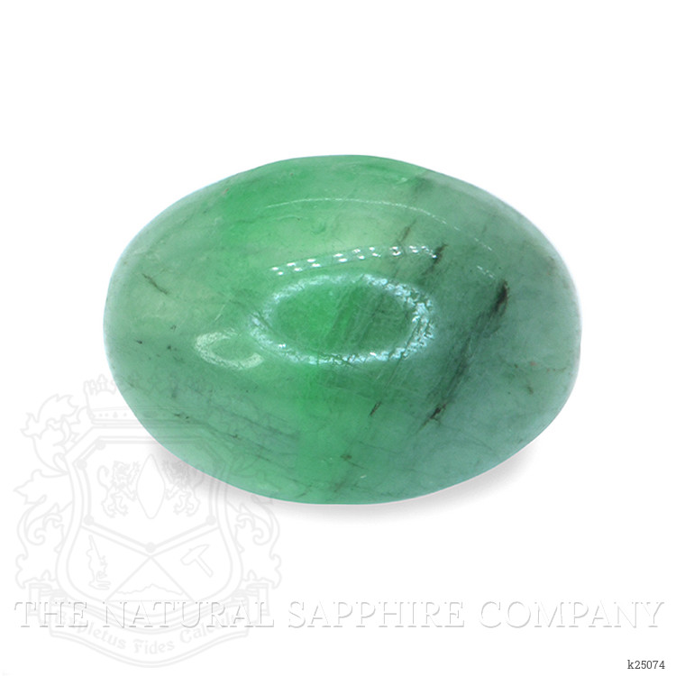 0.76 Ct. Bluish Green Cabochon Jade from Burma (Myanmar)
