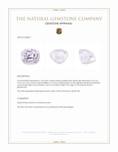 1.20 Ct. Purplish Pink Spinel from Burma (Myanmar) Appraisal