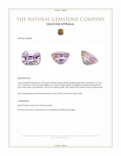 1.40 Ct. Pinkish Purple Spinel from Burma (Myanmar) Appraisal