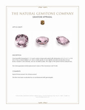 1.13 Ct. Pink Spinel from Burma (Myanmar) Appraisal