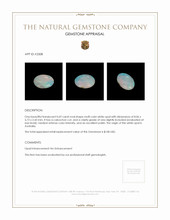 0.69 Ct. Cabochon White Opal from Australia Appraisal