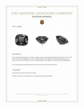 1.23 Ct. Grey Spinel from Burma (Myanmar) Appraisal
