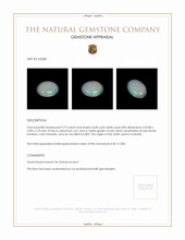 0.72 Ct. Cabochon White Opal from Australia Appraisal