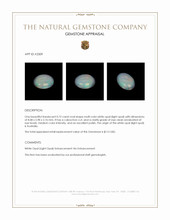 0.72 Ct. Multi Color Cabochon White Opal (Light Opal) from Australia Appraisal