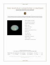 0.72 Ct. Cabochon White Opal from Australia Scan Report