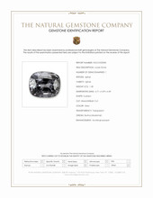 1.30 Ct. Grey Spinel from Burma (Myanmar) Scan Report