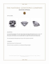 1.05 Ct. Grey Spinel from Burma (Myanmar) Appraisal