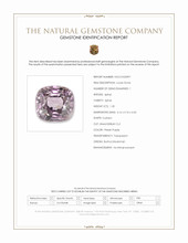 1.35 Ct. Pinkish Purple Spinel from Burma (Myanmar) Scan Report