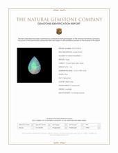 1.56 Ct. Multi Color Cabochon Crystal Opal (Jelly Opal) from Australia Scan Report