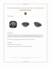 1.27 Ct. Bluish Grey Spinel from Burma (Myanmar) Appraisal