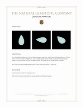 0.96 Ct. White Opal from Australia Appraisal