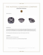 1.30 Ct. Purple Spinel from Burma (Myanmar) Appraisal