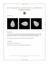 1.09 Ct. White Opal from Australia Appraisal