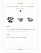 1.20 Ct. Grey Spinel from Burma (Myanmar) Appraisal
