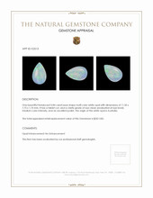 0.84 Ct. White Opal from Australia Appraisal