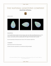 0.84 Ct. White Opal from Australia Appraisal