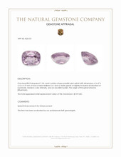 1.06 Ct. Purplish Pink Spinel from Burma (Myanmar) Appraisal