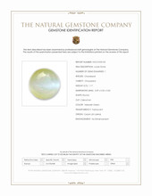 1.17 Ct. Yellowish Green Cabochon Chrysoberyl from Ceylon (Sri Lanka) Scan Report