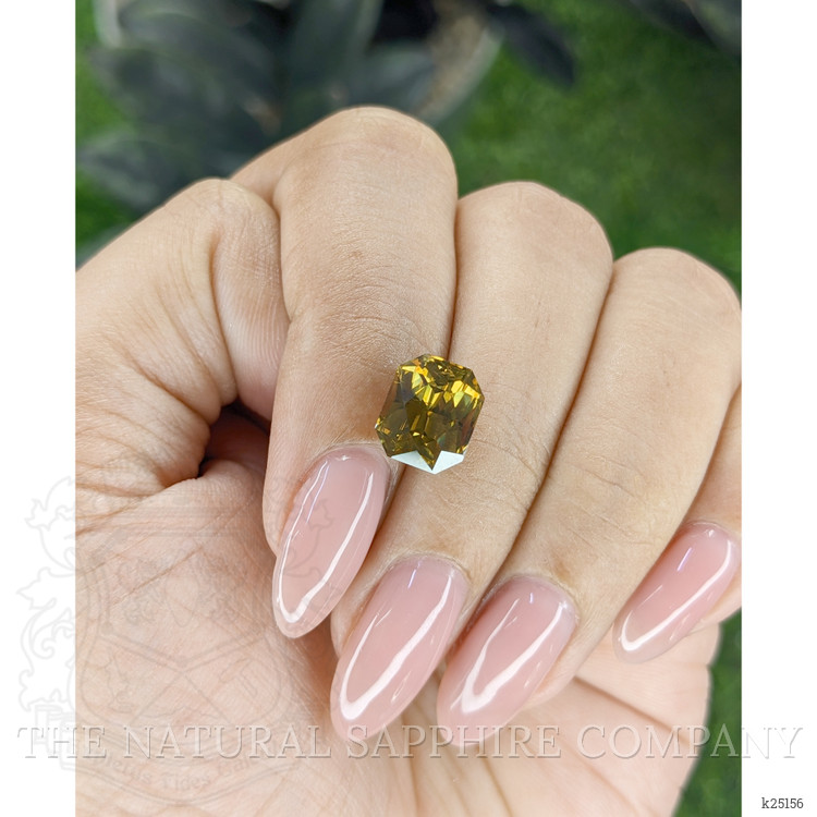 5.69 Ct. Greenish Brown Zircon from Ceylon (Sri Lanka)