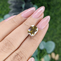 5.69 Ct. Greenish Brown Zircon from Ceylon (Sri Lanka) Life Style