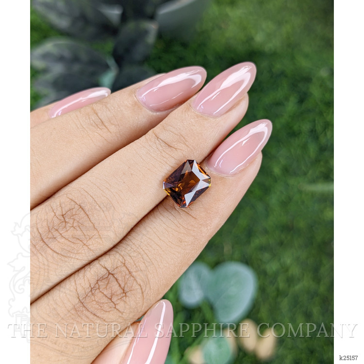 2.54 Ct. Reddish Orange Tourmaline from Ceylon (Sri Lanka)