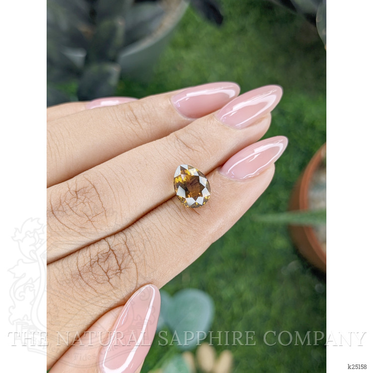 2.53 Ct. Brownish Yellow Tourmaline from Ceylon (Sri Lanka)