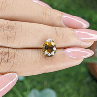 2.53 Ct. Brownish Yellow Tourmaline from Ceylon (Sri Lanka) Life Style
