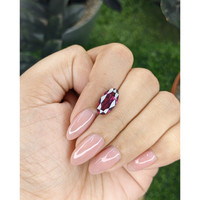 3.59 Ct. Purplish Pink Rhodolite Garnet from Ceylon (Sri Lanka) Life Style