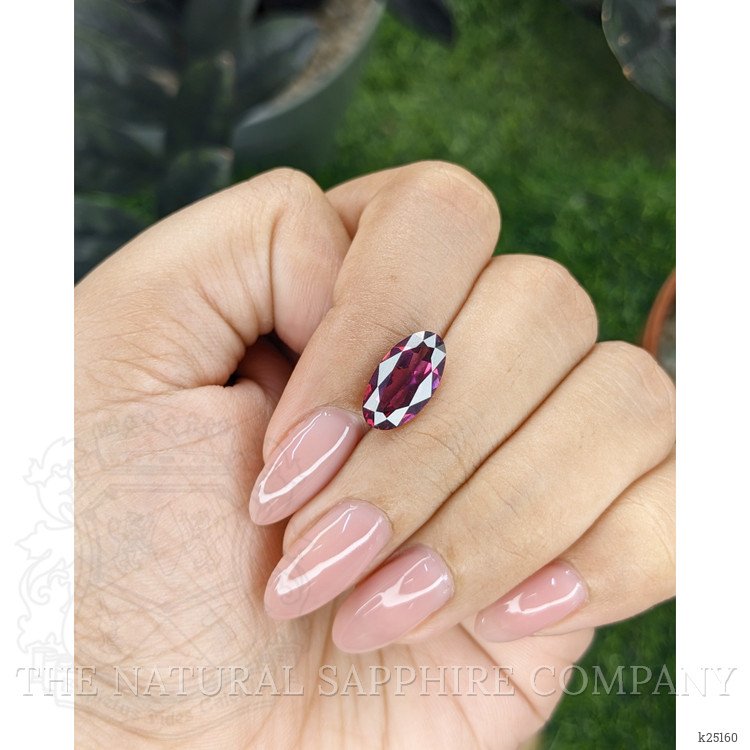 3.59 Ct. Purplish Pink Rhodolite Garnet from Ceylon (Sri Lanka)