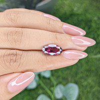 3.59 Ct. Purplish Pink Rhodolite Garnet from Ceylon (Sri Lanka) Life Style